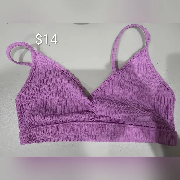 American Eagle Outfitters Lilac Textured Bralette- Size small - Picture 1 of 3